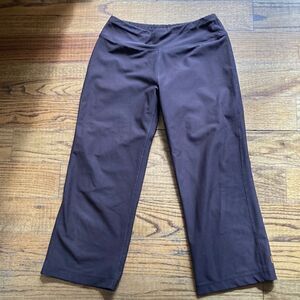 Lucy Tech Brown PullOn Running Workout Pants Size XS